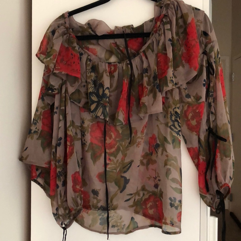 NWT floral off the shoulder blouse